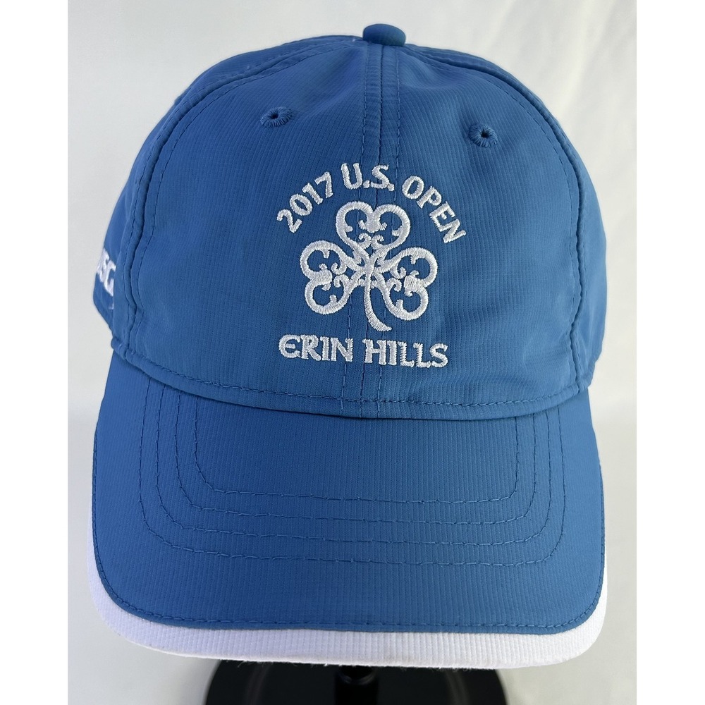 2017 U.S. Open Erin Hills Golf Hat Cap Ladies' Cut Adjustable Blue AHEAD USGA